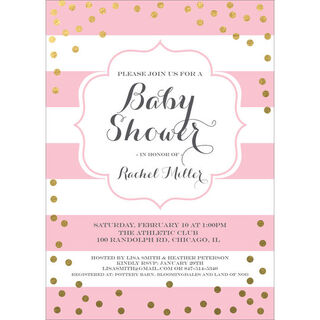 Confetti Baby Shower Invitations
